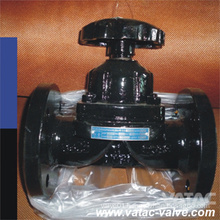 Nr/NBR/EPDM Lined Weir Type/Straight Throug Gg25 Cast Grey Iron Diaphragm Valve